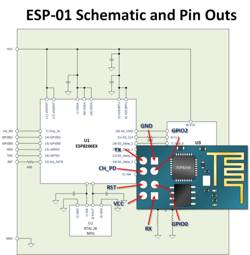 Esp8266 Esp-01 Schematic